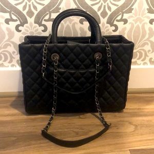 Classic Chanel Style Black Bag